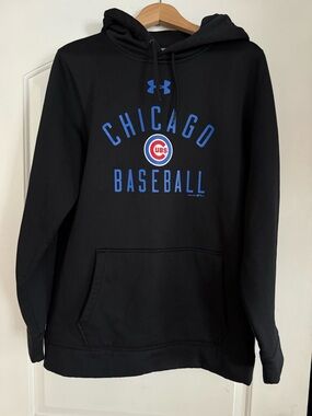 Under Armour Black Chicago Baseball Crewneck Hoodie